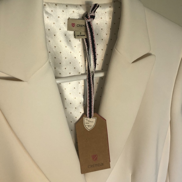 NWT Cremieux White blazer 2 - Picture 5 of 7